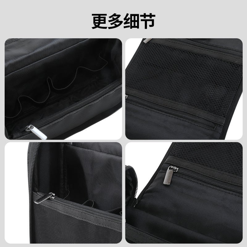 Non-Printing Travel Men'S Wash Storage Bag Japanese-Style Flip Multi-Functional Hook Waterproof Cosmetic Storage Bag - Image 5
